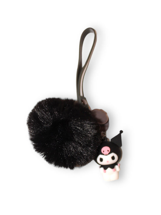 Kuromi Pom-Pom Keychain